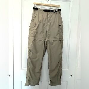 REI Sahara Convertible Hiking Pants Women’s Size 10 color green/beige